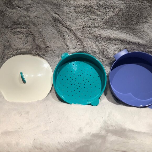 Tupperware 3-pc Microwave Micro steamer Rice Vegetables Cooker - Picture 5 of 10